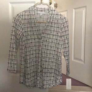 Professional black/white blouse